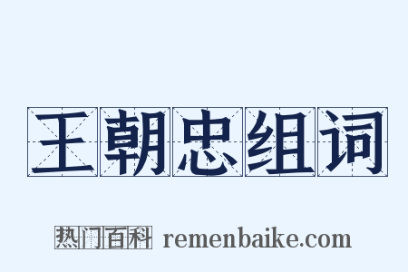 王朝忠组词是什么意思的图片